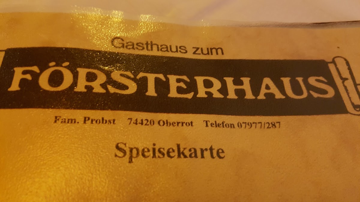 Försterhaus Gasthaus